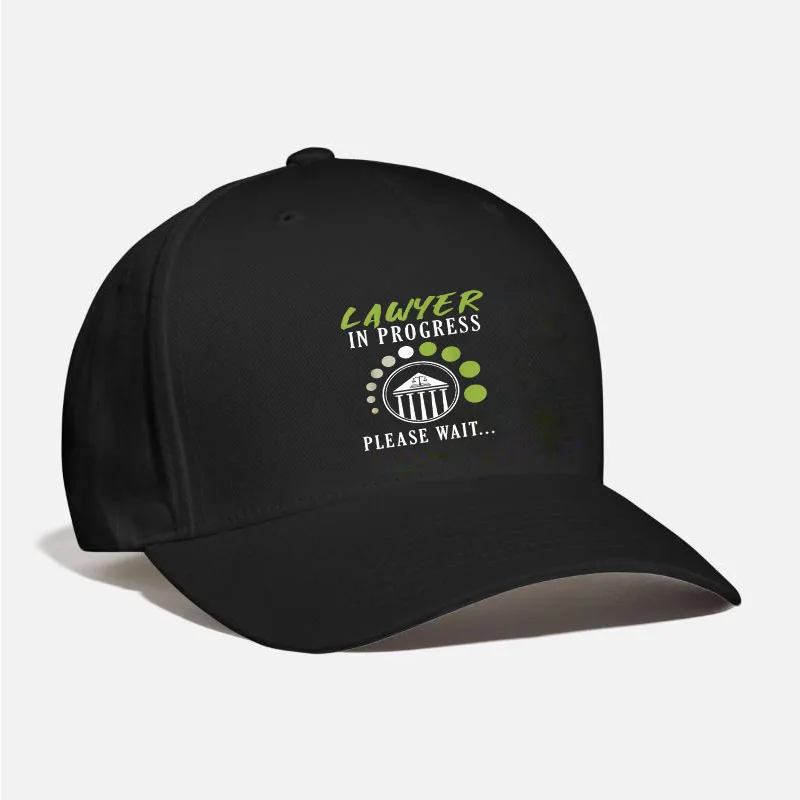 Funny Lawyer in Progress Law School Apparel Baseball Cap