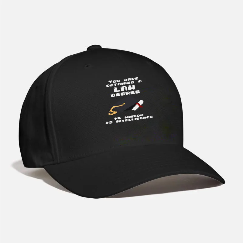 Law degree graduate funny rpg gamer Baseball Cap