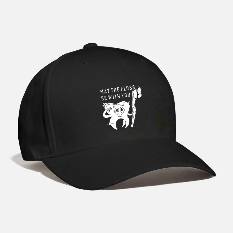 May The Floss Be With You Funny Dentist Idea Baseball Cap