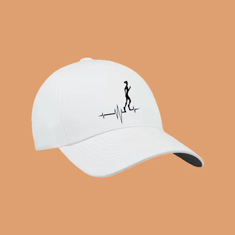 Runner Heartbeat Running Ladies Wo Great  Baseball Cap