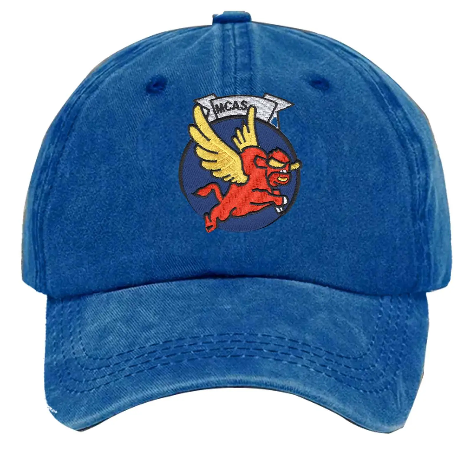 Air Station El Toro California Embroidered Patch Washed Baseball Hat