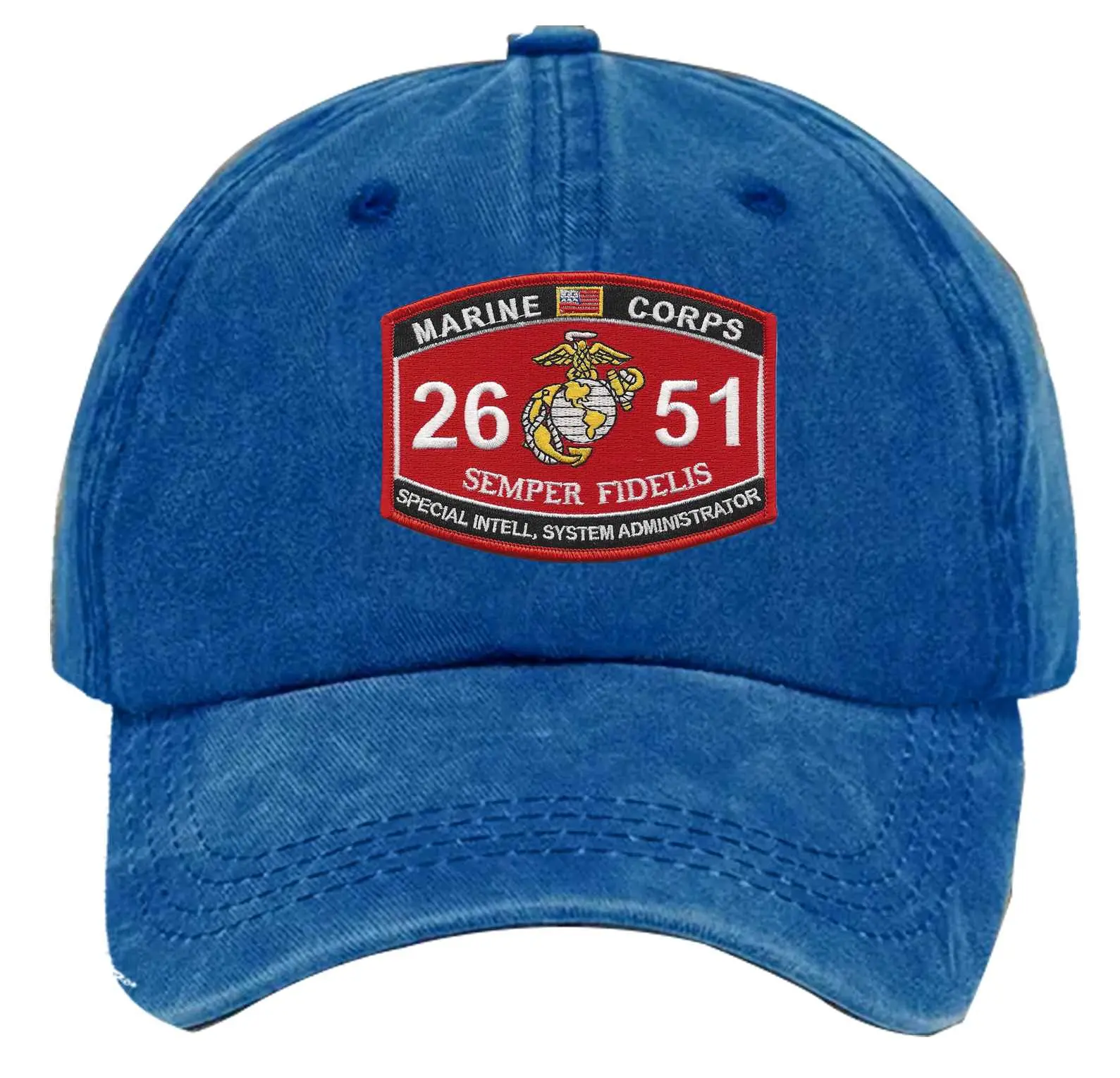 Mos 2651 Special Intelligence System Administrator Embroidered Patch Washed Baseball Hat