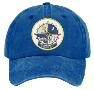 Naval Air Station Saufley Pensacola Florida Embroidered Patch Washed Baseball Hat