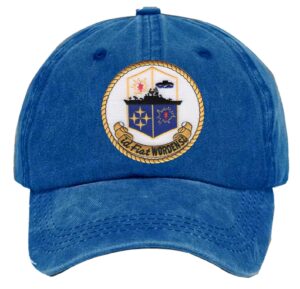 Uss Worden Cg 18 Embroidered Patch Washed Baseball Hat