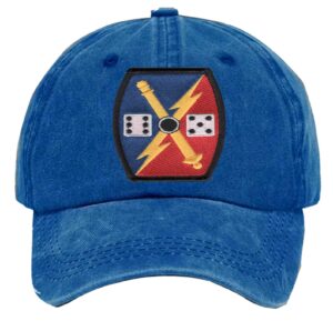 Utah Army National Guard 65th Field Artillery Fire Brigade Embroidered Patch Washed Baseball Hat