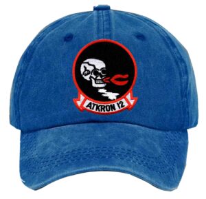 Va 12 Attack Squadron Embroidered Patch Washed Baseball Hat