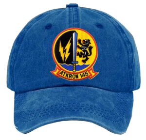 Va 145 Swordsmen Attack Squadron 145 Embroidered Patch Washed Baseball Hat