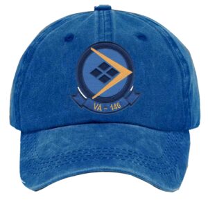 Va 146 Attack Squadron Embroidered Patch Washed Baseball Hat