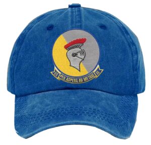 Va 16 Attack Squadron Sixteen Embroidered Patch Washed Baseball Hat