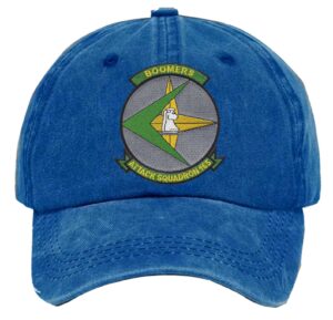 Va 165 Attack Squadron Boomers Embroidered Patch Washed Baseball Hat