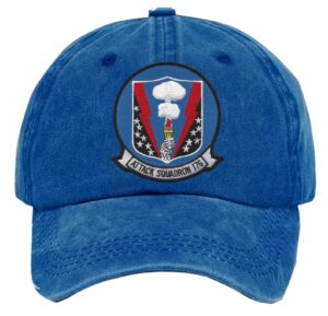 Va 176 Medium Attack Squadron One Hundred Seventy Six Embroidered Patch Washed Baseball Hat