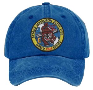 Va 65 Attack Squadron Sixty Five World Cruise Embroidered Patch Washed Baseball Hat