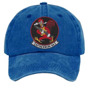 Va 66 Attack Squadron 66 Embroidered Patch Washed Baseball Hat